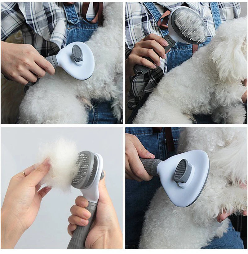Long-Hair Pet Hair Remover Brush – Dog & Cat Grooming