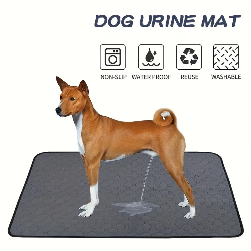 Reusable Waterproof Dog Pee Pad – Absorbent Training Mat