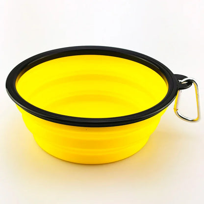 Collapsible Silicone Pet Bowl – Portable Travel Feeder