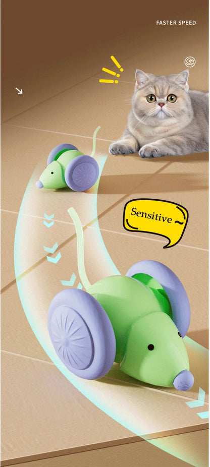 Rechargeable Electric Mouse Toy – Interactive Cat Teaser