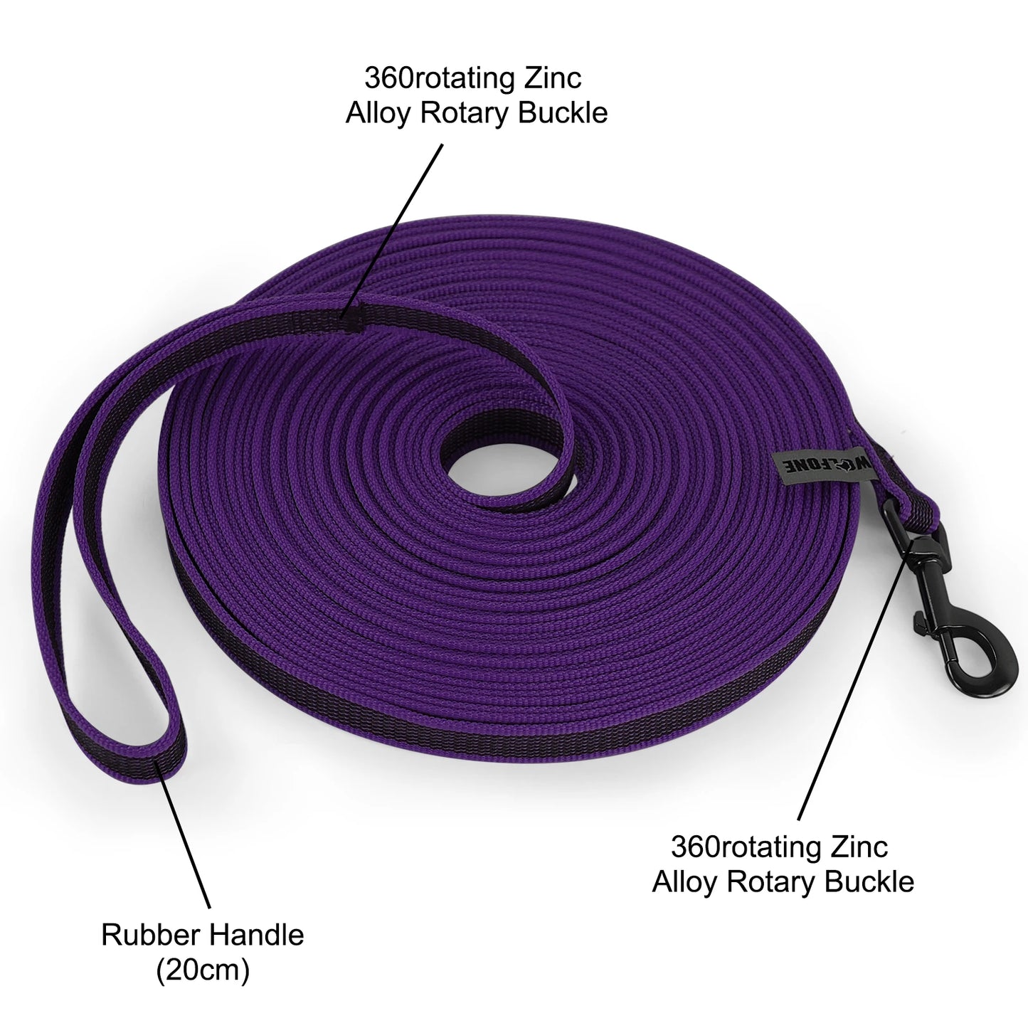 FlexiPaw™ Dual-Color Training Dog Leash (1.5M–15M)