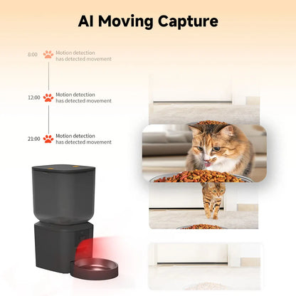 8L Smart Automatic Cat Feeder with Camera & WiFi