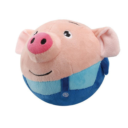 Plush Automatic Bouncing Squeaky Toy – Self-Moving