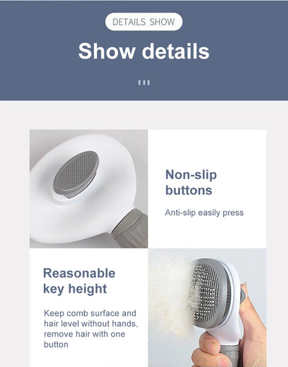 Long-Hair Pet Hair Remover Brush – Dog & Cat Grooming