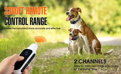 Digital Dog Training Collar – 800m Range, Waterproof & Recha