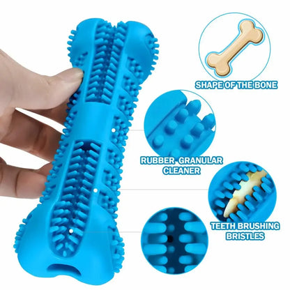 Soft Rubber Dog Chew Toy – Toothbrush & Training Stick
