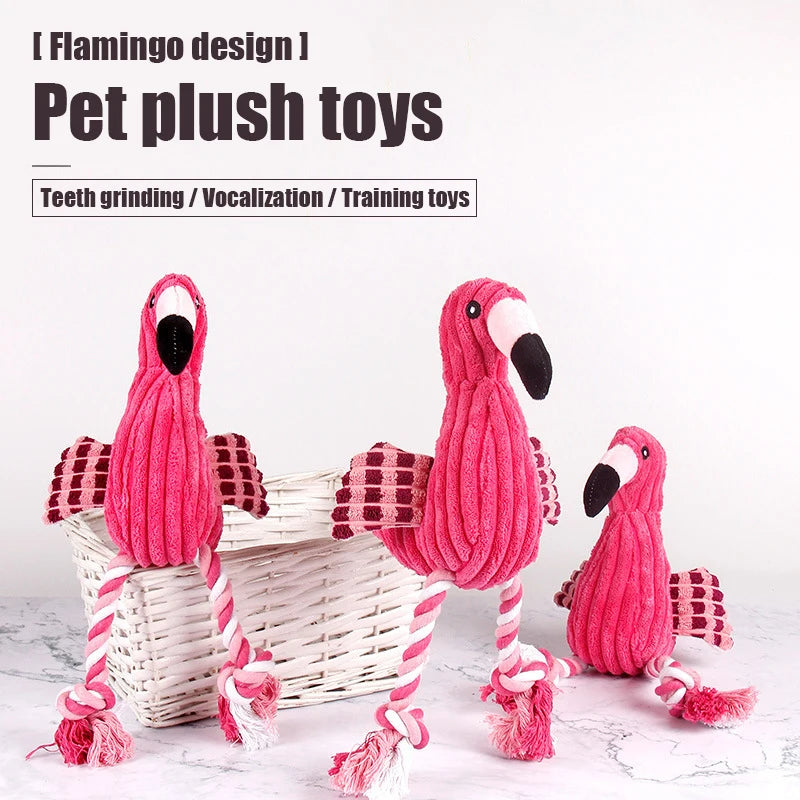 Animal-Shaped Plush Dog Toy – Squeaky Chew Toy
