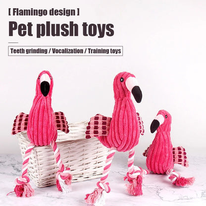 Animal-Shaped Plush Dog Toy – Squeaky Chew Toy