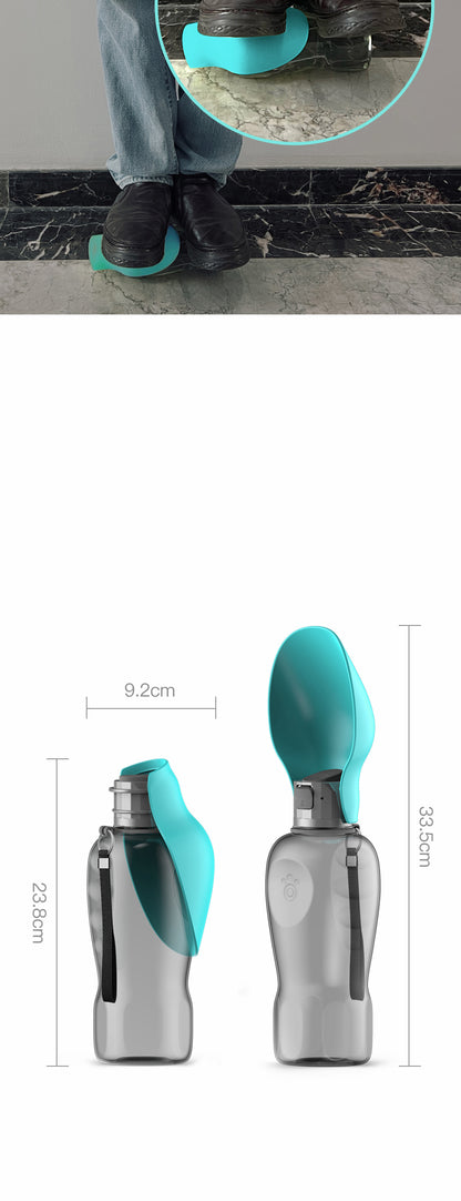 800ml Portable Dog Water Bottle – Travel Feeder