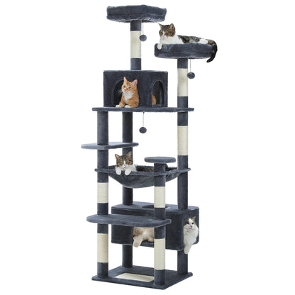 Large Indoor Cat Tree & Tower – Scratching Posts & Hammocks