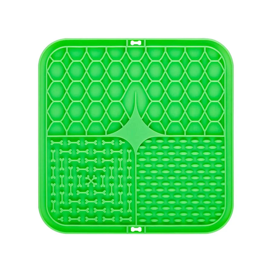 Silicone Pet Licking Pad – Slow Feeder with Suction Cup