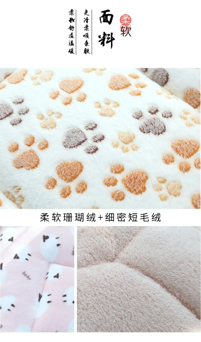 Double-Sided Plush Pet Mat – Cozy Bed & Blanket