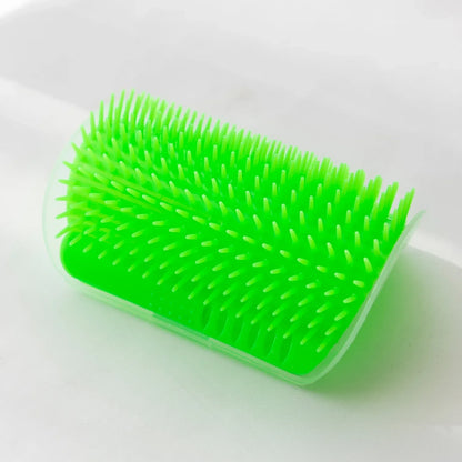 Cat Corner Self-Grooming Brush – Wall-Mounted Massager & Scratcher for Cats