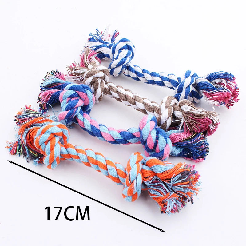 Interactive Cotton Rope Ball Dog Toy – Chew & Play