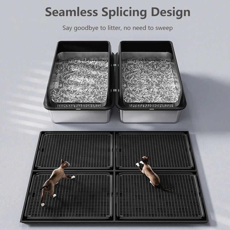 Waterproof Double-Layer Cat Litter Mat – Non-Slip & Easy Clean