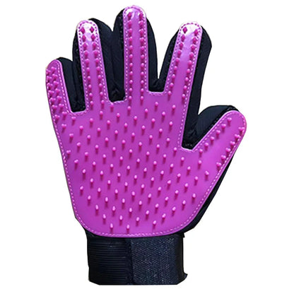 Pet Grooming Glove – Hair Remover & Massage Brush (6 Colors