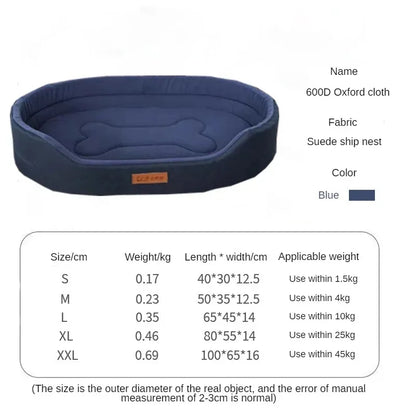 Fluffy Dog & Cat Bed – Sofa Cushion for Small to Large Pets