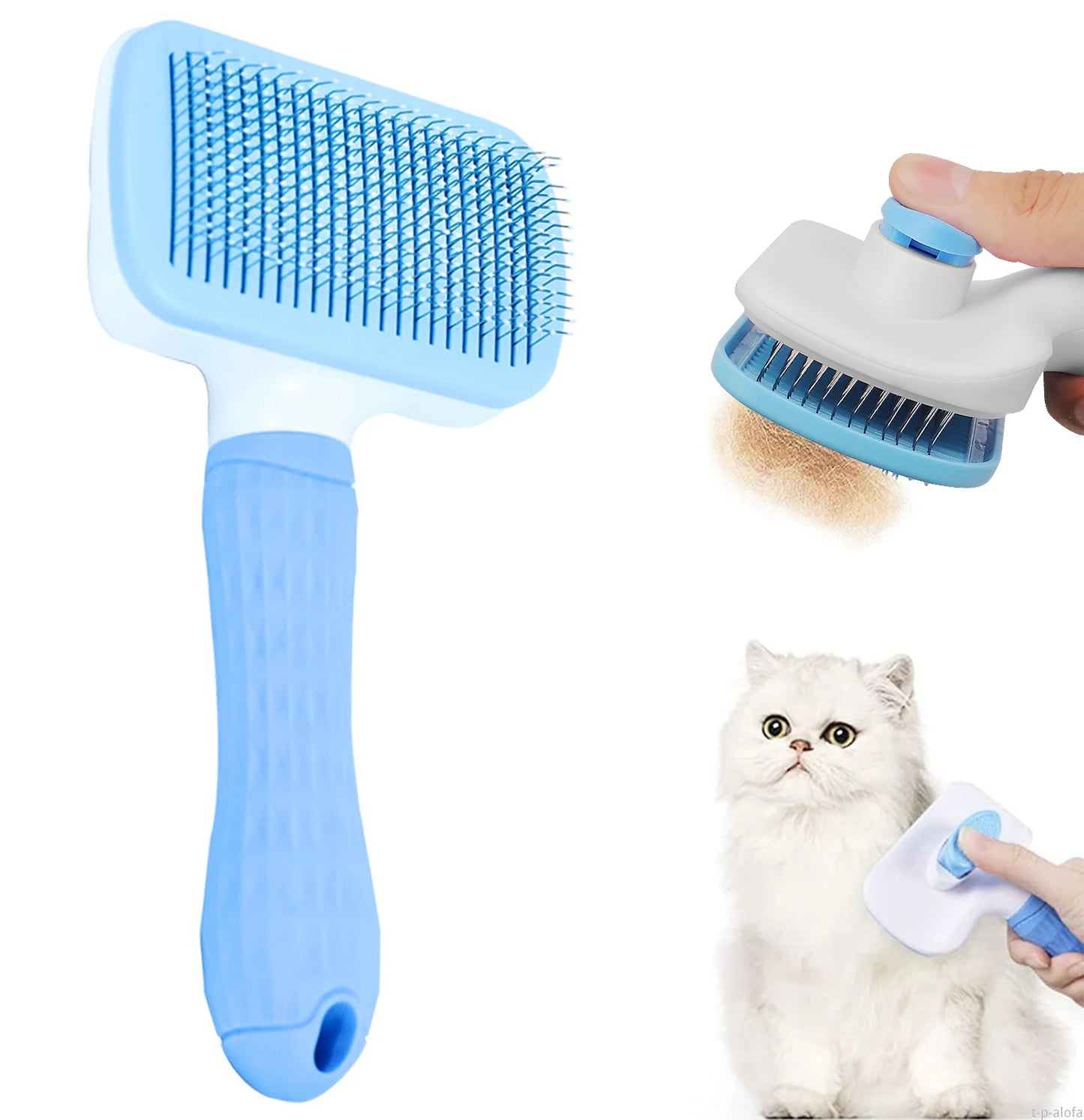 Long-Hair Pet Hair Remover Brush – Dog & Cat Grooming