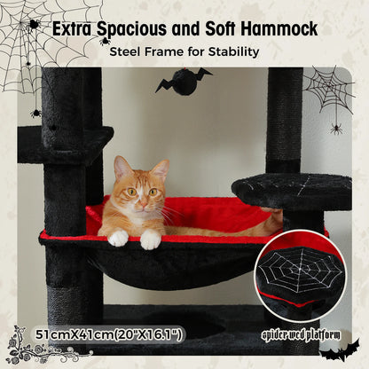 Large Indoor Cat Tree & Tower – Scratching Posts & Hammocks