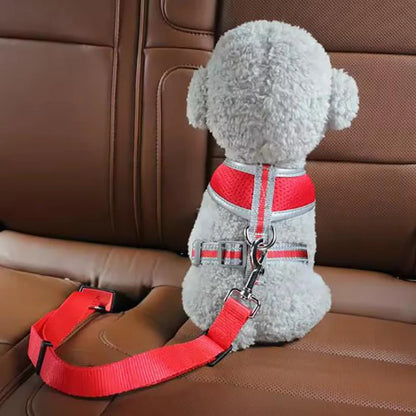 SafeRide™ Adjustable Dog Car Seat Belt Harness