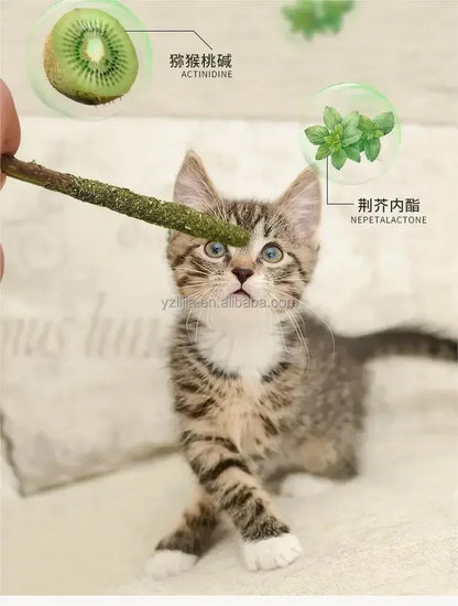 6-Pack Natural Cat Sticks – Mint & Silver Vine