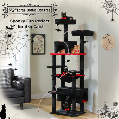 Large Indoor Cat Tree & Tower – Scratching Posts & Hammocks