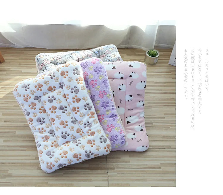 Double-Sided Plush Pet Mat – Cozy Bed & Blanket