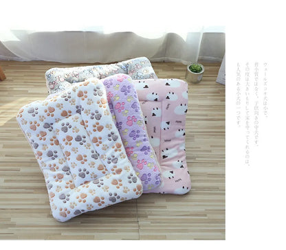 Double-Sided Plush Pet Mat – Cozy Bed & Blanket