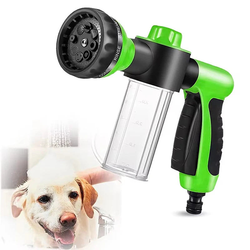 High-Pressure Dog Shower Hose Nozzle – 3 Mode Adjustable Pet Washing Cleaning Gun