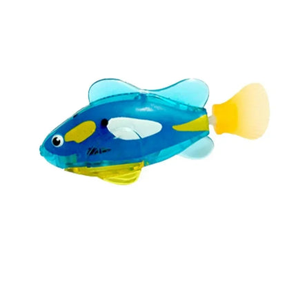 LED Robot Fish Cat Toy – Interactive Swimming Light-Up