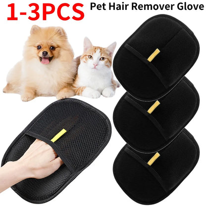 Pet Grooming Gloves – Deshedding & Hair Remover Mitt