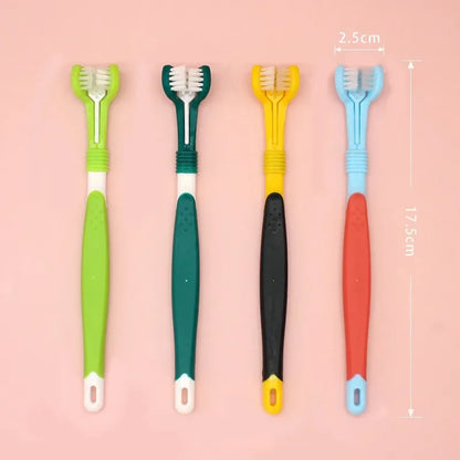 3-Sided Pet Toothbrush – Dog & Cat Dental Care