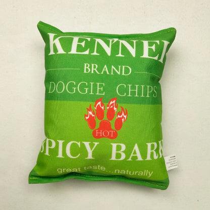 Crisps Plush Dog Toy – Interactive Chew & Teething Toy