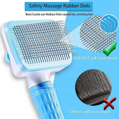 Long-Hair Pet Hair Remover Brush – Dog & Cat Grooming