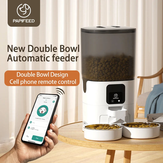 PAPIFEED Smart Automatic Pet Feeder – 7L Capacity with WiFi