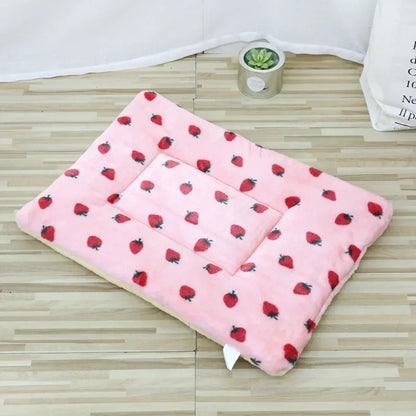 Double-Sided Plush Pet Mat – Cozy Bed & Blanket