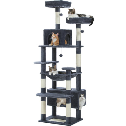 Large Indoor Cat Tree & Tower – Scratching Posts & Hammocks