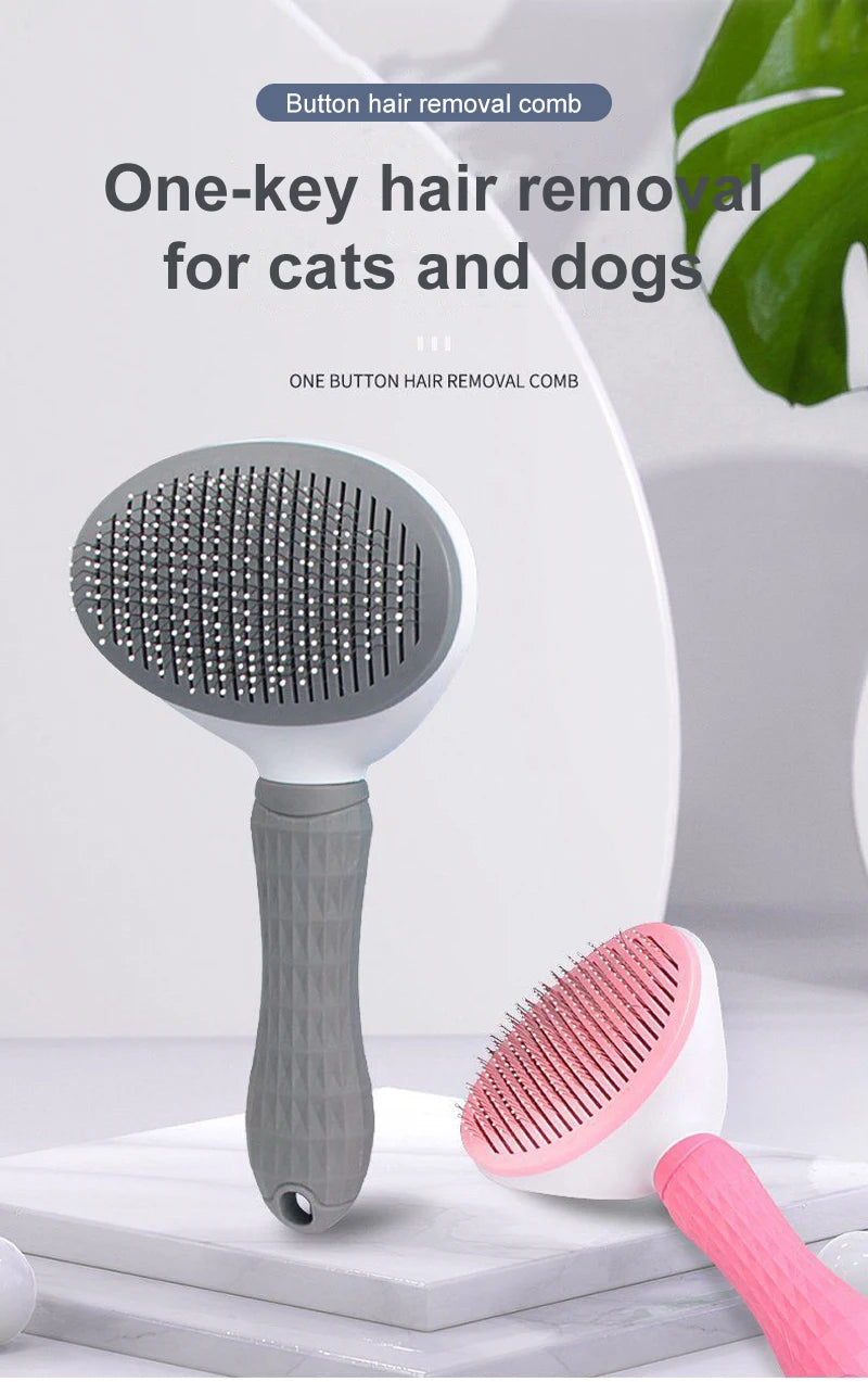 Long-Hair Pet Hair Remover Brush – Dog & Cat Grooming