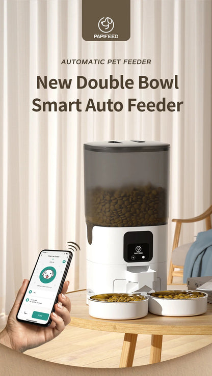 PAPIFEED Smart Automatic Pet Feeder – 7L Capacity with WiFi