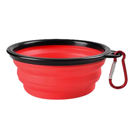 Collapsible Silicone Pet Bowl – Portable Travel Feeder