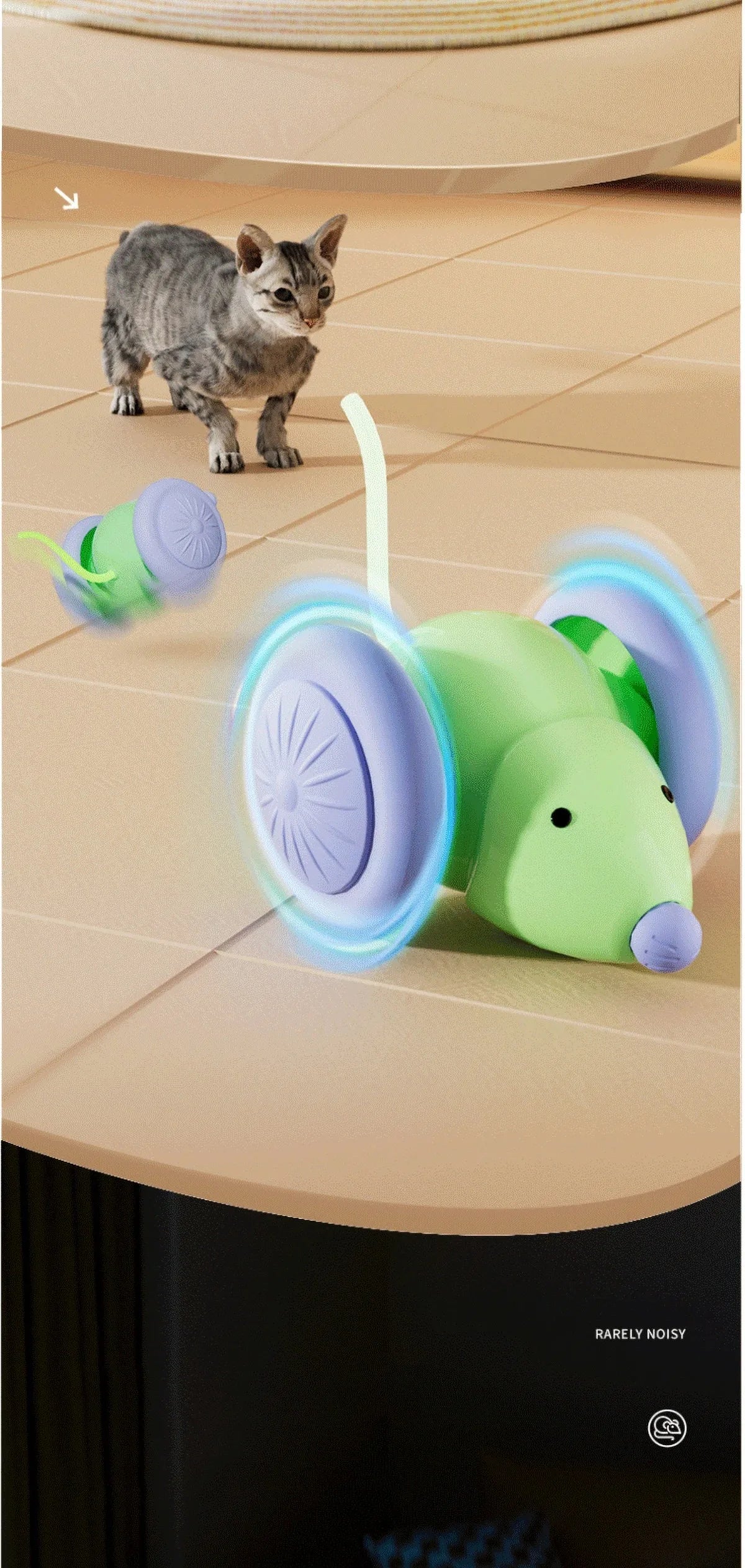 Rechargeable Electric Mouse Toy – Interactive Cat Teaser