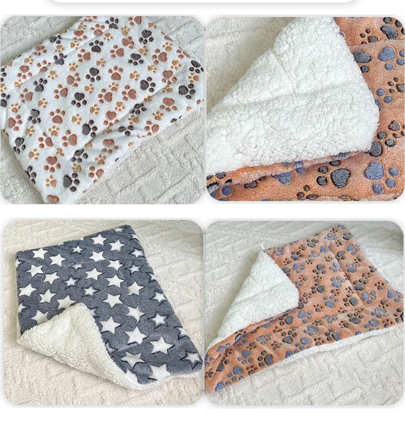Flannel Pet Sleeping Mat – Cozy Dog & Cat Bed