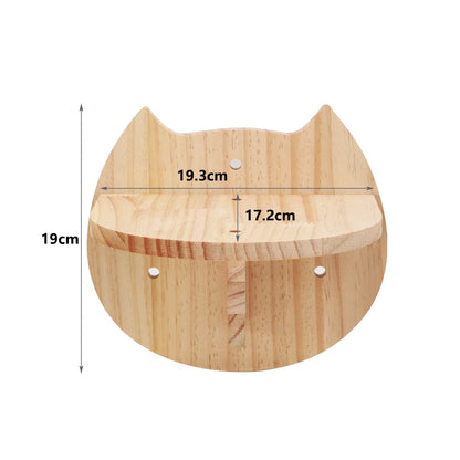 Wall-Mounted Cat Climbing Rope with Wooden Steps – Sisal Rope Scratcher & Climbing Furniture