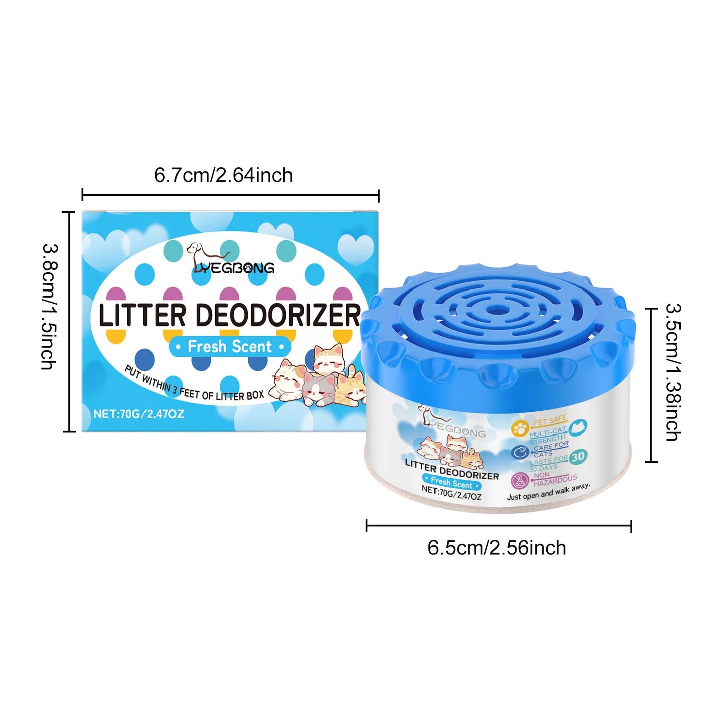 FreshPaws™ Litter Box Deodorizing Gel