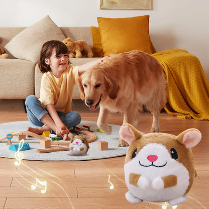 Plush Automatic Bouncing Squeaky Toy – Self-Moving