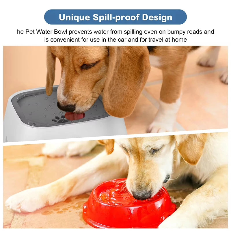 Anti-Spill Pet Water Bowl – Floating Design for Home & Travel