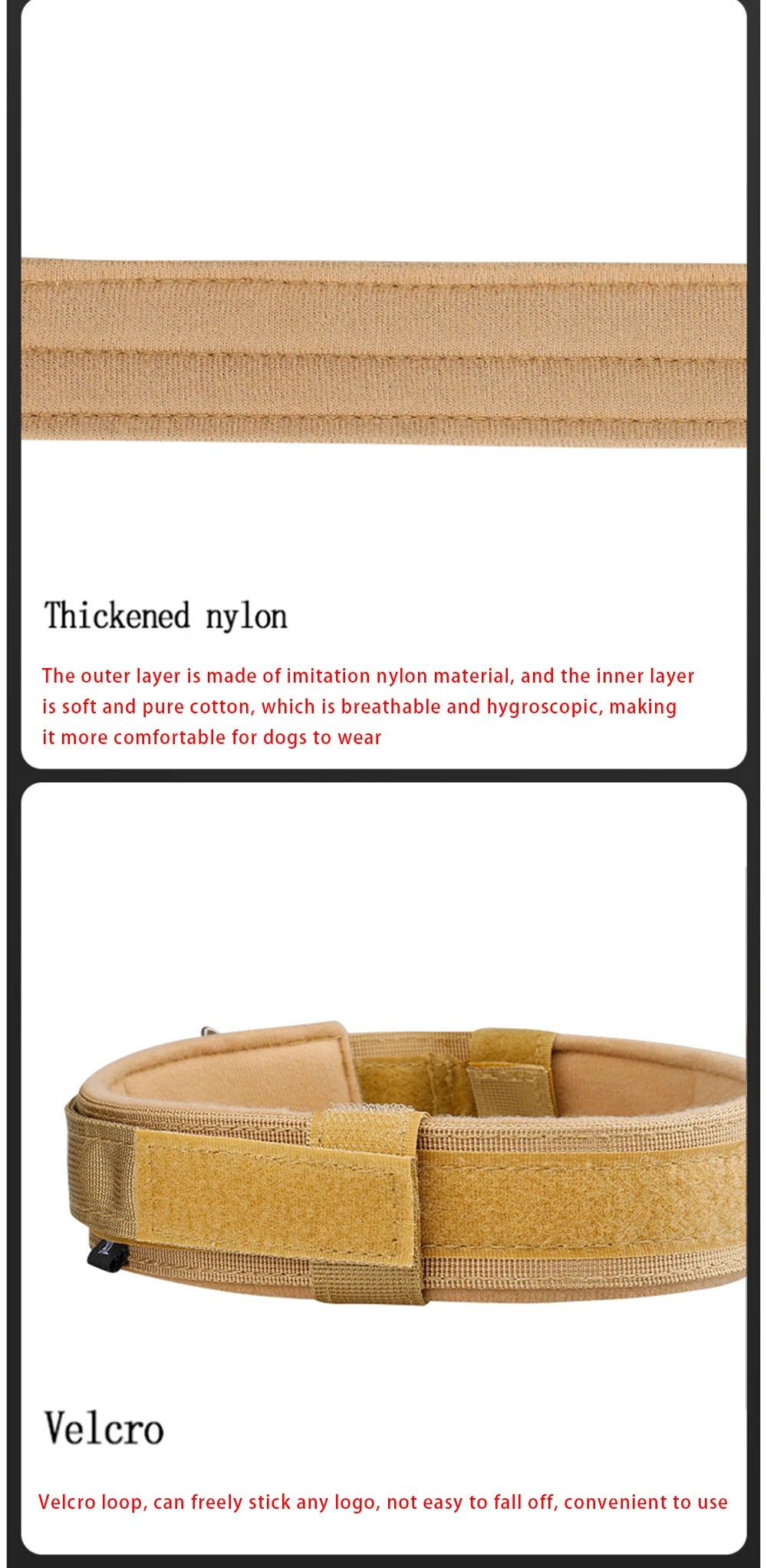 Tactical Nylon Dog Collar – Metal Buckle for Medium & Large Dogs