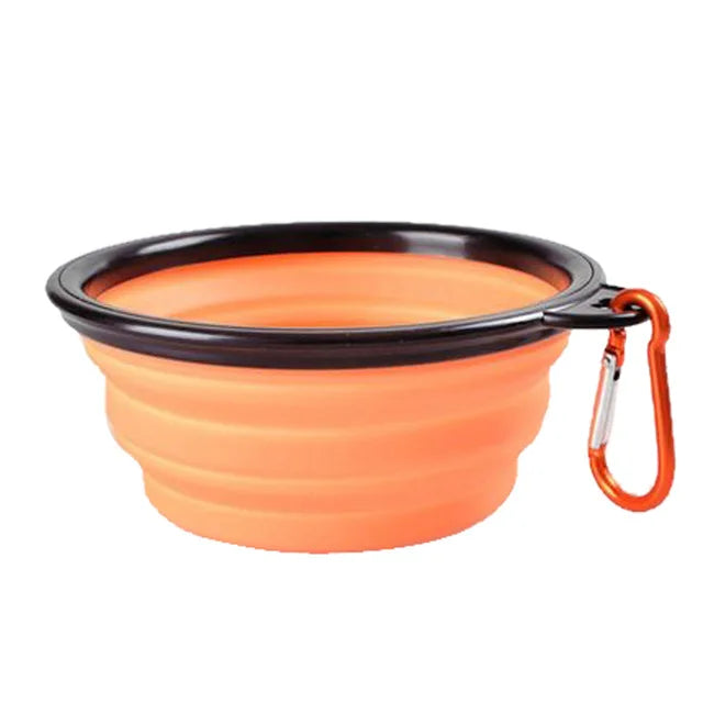 Collapsible Silicone Pet Bowl – Portable Travel Feeder