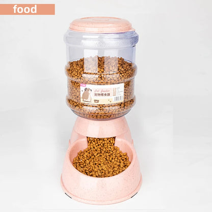 Large Capacity Pet Feeder with Automatic Water Dispenser