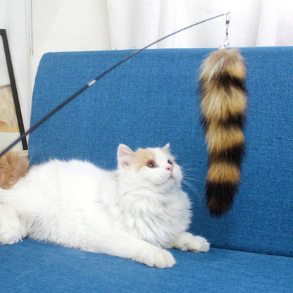 Feather Cat Teaser Wand – Fox Hair Replacement Head